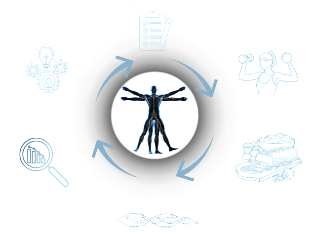 A personalized wellness cycle around your body: assessment, training, nutrition and progress tracking